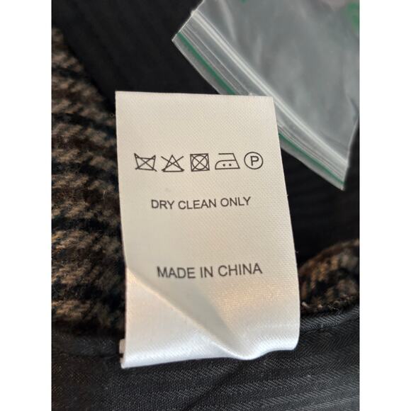 Jeff Banks London Wool Blend Houndstooth Check Pants Size 34 Old Money Womens - Picture 10 of 11